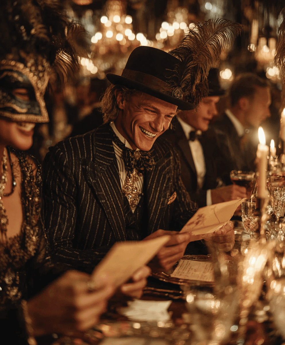 Mystery investigation board with clues and notes